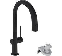 Hansgrohe Aqittura M91 grifo de cocina con filtro de pie negro 76826670