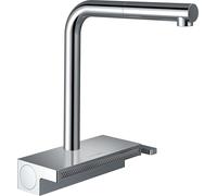 Hansgrohe Aquno Select M81 Grifo monomando de cocina 250, caño extraíble, 2 tipos de chorro, sBox, cromo, 73830000