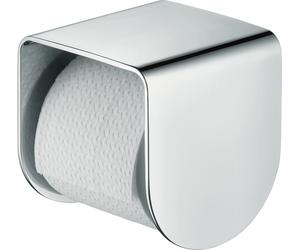 hansgrohe AXOR Accesorios universales portarrollos de papel higiénico, softsquare, con estante, 42436000, Color: cromado