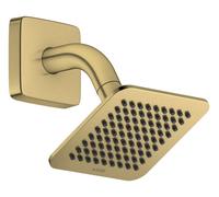 hansgrohe AXOR Citterio C ducha de techo 120/120 1jet EcoSmart con brazo de ducha, 28810950, Color: Latón cepillado