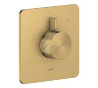 hansgrohe AXOR Citterio C mezclador empotrado para 1 consumidor, Corte cúbico, 49651250, Color: Óptica de oro cepillado