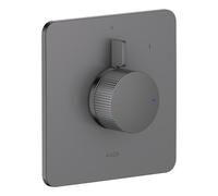 hansgrohe AXOR Citterio C mezclador empotrado para 1 consumidor, Corte cúbico, 49651330, Color: Cromo negro pulido