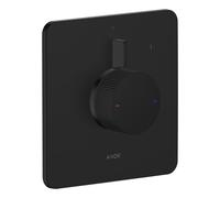 hansgrohe AXOR Citterio C mezclador empotrado para 1 consumidor, Corte cúbico, 49651670, Color: negro mate