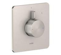 hansgrohe AXOR Citterio C mezclador empotrado para 1 consumidor, Corte cúbico, 49651800, Color: Óptica de acero inoxidable