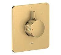 hansgrohe AXOR Citterio C mezclador empotrado para 1 consumidor, Corte cúbico, 49651990, Color: Óptica Oro Pulido