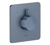 hansgrohe AXOR Citterio C mezclador empotrado para 2 consumidores, Corte cúbico, 49451340, Color: Cromo negro cepillado