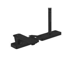 hansgrohe AXOR Citterio C Mezclador monomando de 3 agujeros para bañera con sBox, 2 consumidores, 49430670, Color: negro mate