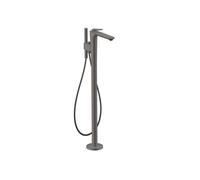 hansgrohe AXOR Citterio C Mezclador monomando de bañera, de pie, 2 consumidores, 49440340, Color: Cromo negro cepillado