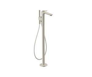 hansgrohe AXOR Citterio C Mezclador monomando de bañera, de pie, 2 consumidores, 49440800, Color: Óptica de acero inoxidable