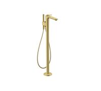 hansgrohe AXOR Citterio C Mezclador monomando de bañera, de pie, 2 consumidores, 49440950, Color: Latón cepillado