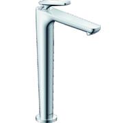 hansgrohe AXOR Citterio C Mezclador monomando de lavabo 250, con CoolStart y juego de desagüe, 49050000, Color: cromado