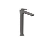 hansgrohe AXOR Citterio C Mezclador monomando de lavabo 250, con CoolStart y juego de desagüe, 49050340, Color: Cromo negro cepillado