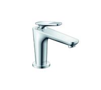 hansgrohe AXOR Citterio C Mezclador monomando de lavabo 90, con CoolStart para lavamanos y juego de desagüe, Corte cúbico, 49021000, Color: cromado