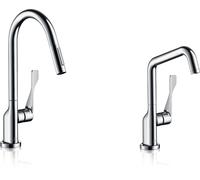 hansgrohe AXOR Citterio DN15 Monomando de cocina 260 con caño giratorio, 39850000, Color: cromado
