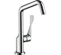 hansgrohe AXOR Citterio DN15 Monomando de cocina 260 con caño giratorio, 39850950, Color: Latón cepillado