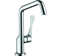 hansgrohe AXOR Citterio DN15 Monomando de cocina 260 con caño giratorio, 39850990, Color: Óptica Oro Pulido