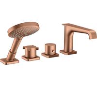 hansgrohe AXOR Citterio E grifo de borde de bañera de 4 orificios con termost...