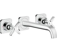 hansgrohe AXOR Citterio E Grifo de lavabo empotrado de 3 orificios con roseta...