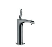 hansgrohe AXOR Citterio E Mezclador monomando de lavabo 190 sin lanza para lavabos, 36103330, Color: Cromo negro pulido