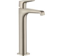 hansgrohe AXOR Citterio E Mezclador monomando de lavabo 250 con manivela sin lanza, 36113820, Color: Níquel Cepillado