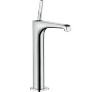 hansgrohe AXOR Citterio E Mezclador monomando de lavabo 250 sin lanza para lavabos, 36104800, Color: Óptica de acero inoxidable