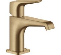 hansgrohe AXOR Citterio E Mezclador monomando de lavabo 90 con manivela sin lanza, 36112140, Color: Bronce cepillado