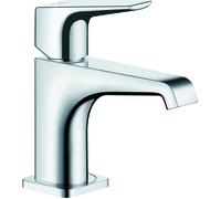 hansgrohe AXOR Citterio E Mezclador monomando de lavabo 90 con manivela sin lanza, 36112800, Color: Óptica de acero inoxidable