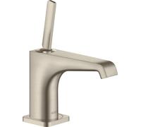 hansgrohe AXOR Citterio E Mezclador monomando de lavabo 90 sin lanza para lavabo de mano, 36102820, Color: Níquel Cepillado