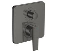 hansgrohe AXOR Citterio E Mezclador monomando para bañera empotrado, combinación de fusibles, 36457340, Color: Cromo negro cepillado
