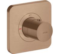 hansgrohe AXOR Citterio E Módulo termostato empotrado 12 x 12, 36702310, Color: Oro rojo cepillado