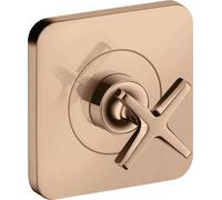 hansgrohe AXOR Citterio E Válvula de cierre empotrada 12 x 12, 36771300, Color: Oro rojo pulido