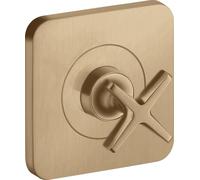 Hansgrohe Axor Citterio E Válvula de cierre empotrada 12 x 12, Color: Bronce cepillado
