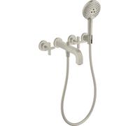 hansgrohe AXOR Citterio Grifo de bañera de 3 agujeros con asas cruzadas, 3944...