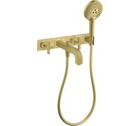 hansgrohe AXOR Citterio Grifo de bañera de 3 agujeros con asas cruzadas, 3944...