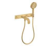 hansgrohe AXOR Citterio Grifo de bañera de 3 orificios con asas de palanca, 3...