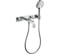 hansgrohe AXOR Citterio grifo de bañera de 3 orificios con asas de palanca, 3...