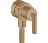 hansgrohe AXOR Citterio hansgrohe Fixfit Válvula de cierre con manivelas, 39882140, Color: Bronce cepillado