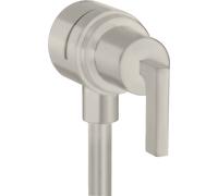 hansgrohe AXOR Citterio hansgrohe Fixfit Válvula de cierre con manivelas, 39882800, Color: Óptica de acero inoxidable