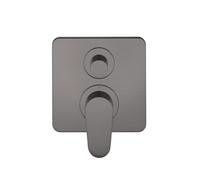 hansgrohe AXOR Citterio M Mezclador monomando de baño empotrado, 34425340, Color: Cromo negro cepillado