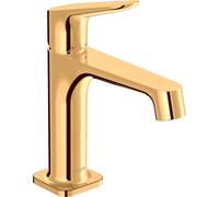 hansgrohe AXOR Citterio M Mezclador monomando de lavabo sin desagüe, 34017990, Color: Óptica Oro Pulido