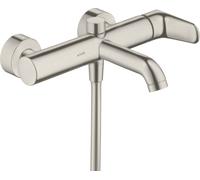 hansgrohe AXOR Citterio M Mezclador monomando de superficie para bañera DN 15, 34420800, Color: Óptica de acero inoxidable