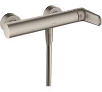 hansgrohe AXOR Citterio M Mezclador monomando de superficie para ducha DN 15, 34620800, Color: Óptica de acero inoxidable