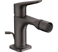 hansgrohe AXOR Citterio M Mezclador monomando para bidé DN 15, 34210340, Color: Cromo negro cepillado