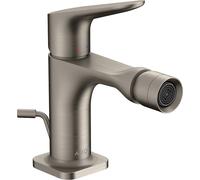 hansgrohe AXOR Citterio M Mezclador monomando para bidé DN 15, 34210800, Color: Óptica de acero inoxidable