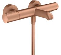 hansgrohe AXOR Citterio M Termostato de baño de superficie, 2 consumidores, 34435310, Color: Oro rojo cepillado