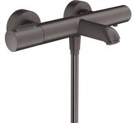 hansgrohe AXOR Citterio M Termostato de baño de superficie, 2 consumidores, 34435340, Color: Cromo negro cepillado