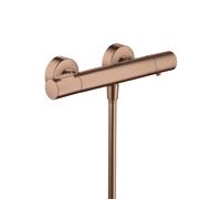 hansgrohe AXOR Citterio M Termostato de ducha de superficie, 1 consumidor, 34635310, Color: Oro rojo cepillado