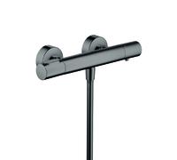 hansgrohe AXOR Citterio M Termostato de ducha de superficie, 1 consumidor, 34635330, Color: Cromo negro pulido
