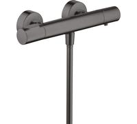 hansgrohe AXOR Citterio M Termostato de ducha de superficie, 1 consumidor, 34635340, Color: Cromo negro cepillado