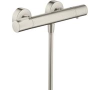hansgrohe AXOR Citterio M Termostato de ducha de superficie, 1 consumidor, 34635800, Color: Óptica de acero inoxidable